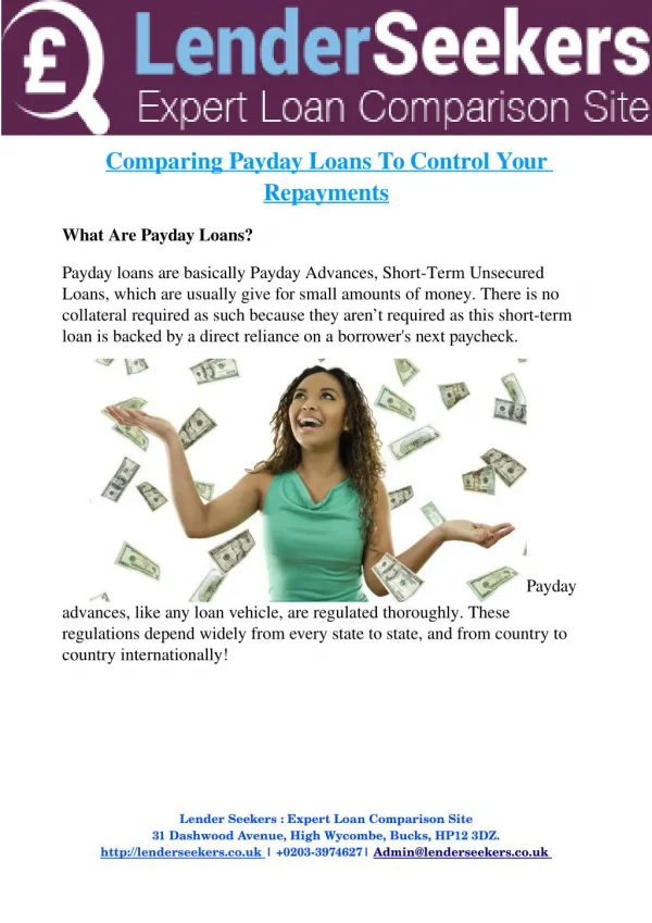 Comparing Payday Loans To Control Your Repayments.pdf Uploaded Successfully