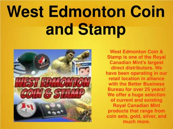 West Edmonton Coin and Stamp