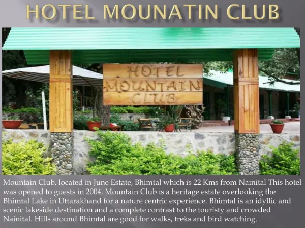 Hotel Mountain Club