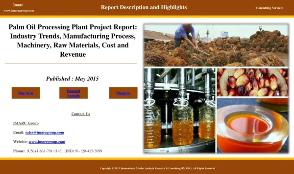 Palm Oil Market to Witness Stable Growth During 2015-2020