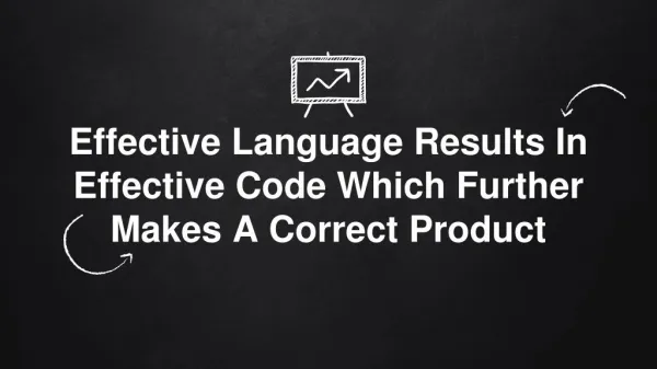 Effective Language Results In Effective Code Which Further Makes A Correct Product