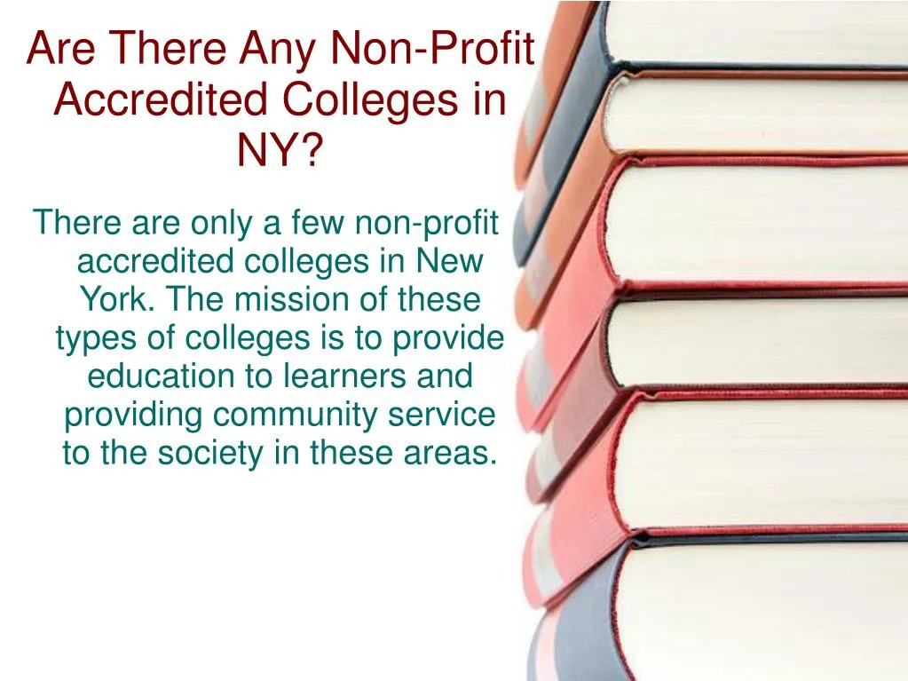 are there any non profit accredited colleges in ny