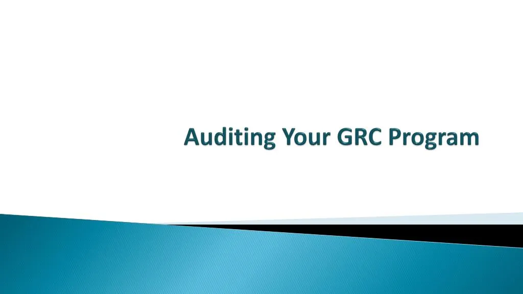 auditing your grc program