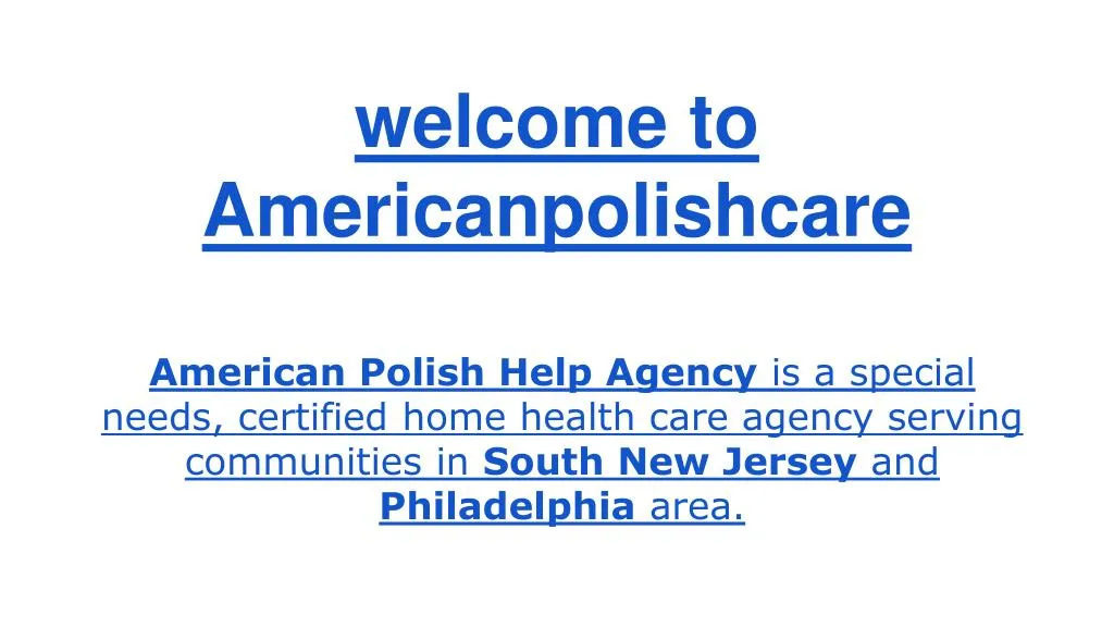 welcome to americanpolishcare