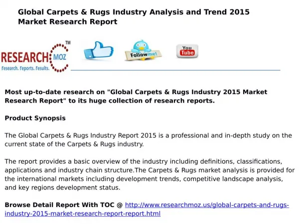 Global Carpets & Rugs Industry 2015 Market Research Report