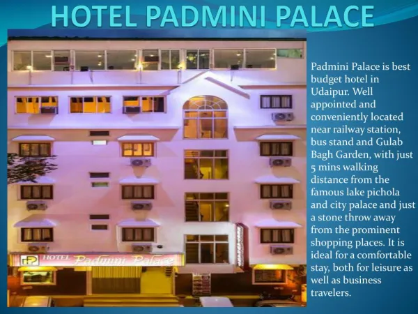 Hotel Padmini Palace