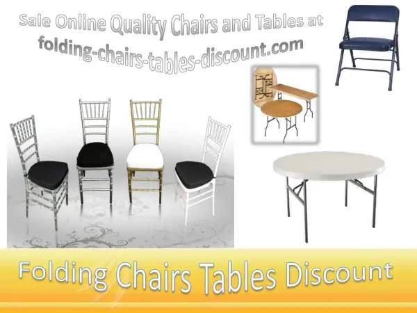 Sale Online Quality Chairs and Tables at folding-chairs-tables-discount.com