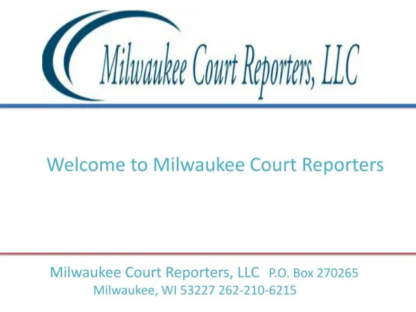 Video court reporting in wisconsin