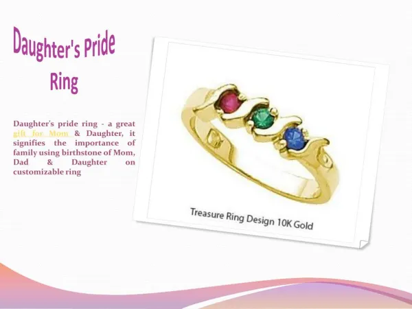 Daughter's Pride Ring Forever Design