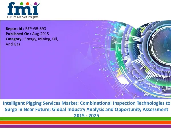 Intelligent Pigging Services Market Projected to be Worth 826.5 Mn by 2025