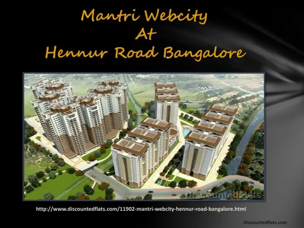 Mantri Webcity a New launch project by Mantri Developers