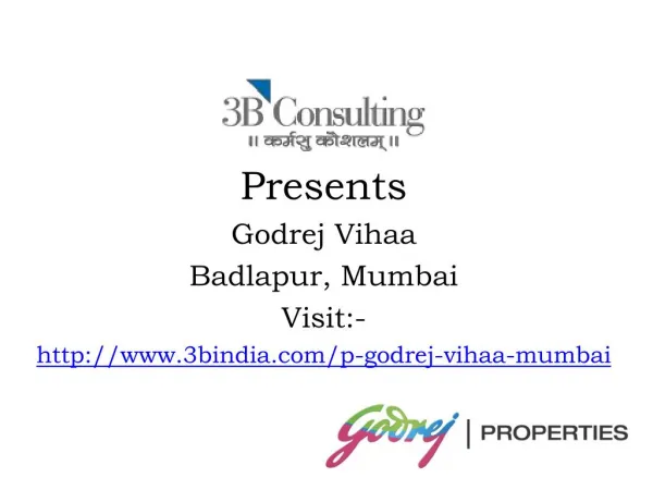 Godrej Vihaa Best Residential Project At Badlapur Mumbai