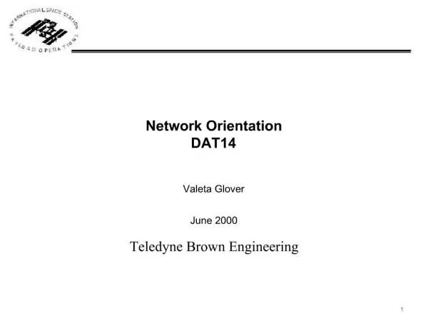 Network Orientation DAT14