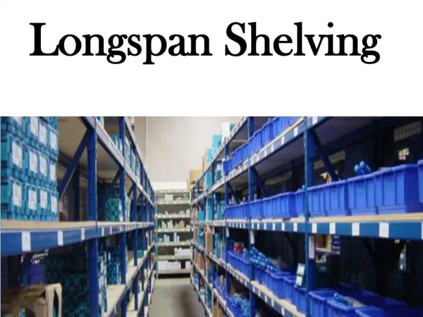 Longspan Shelving