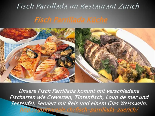 Fisch Parrillada im Restaurant Zürich