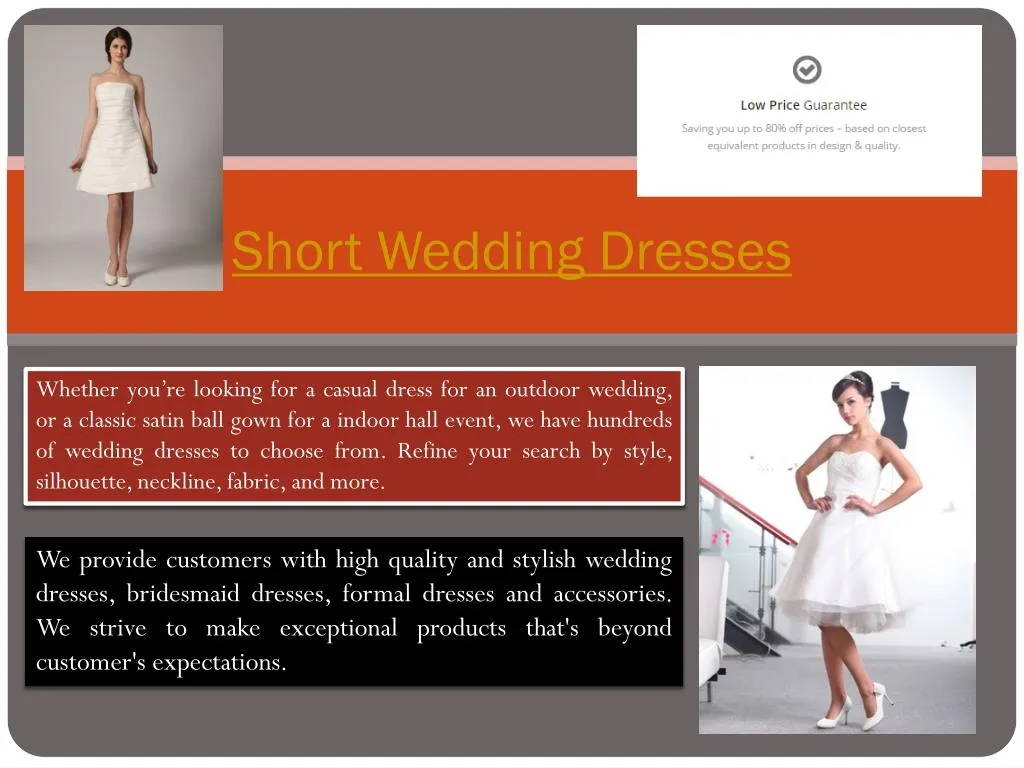short wedding dresses