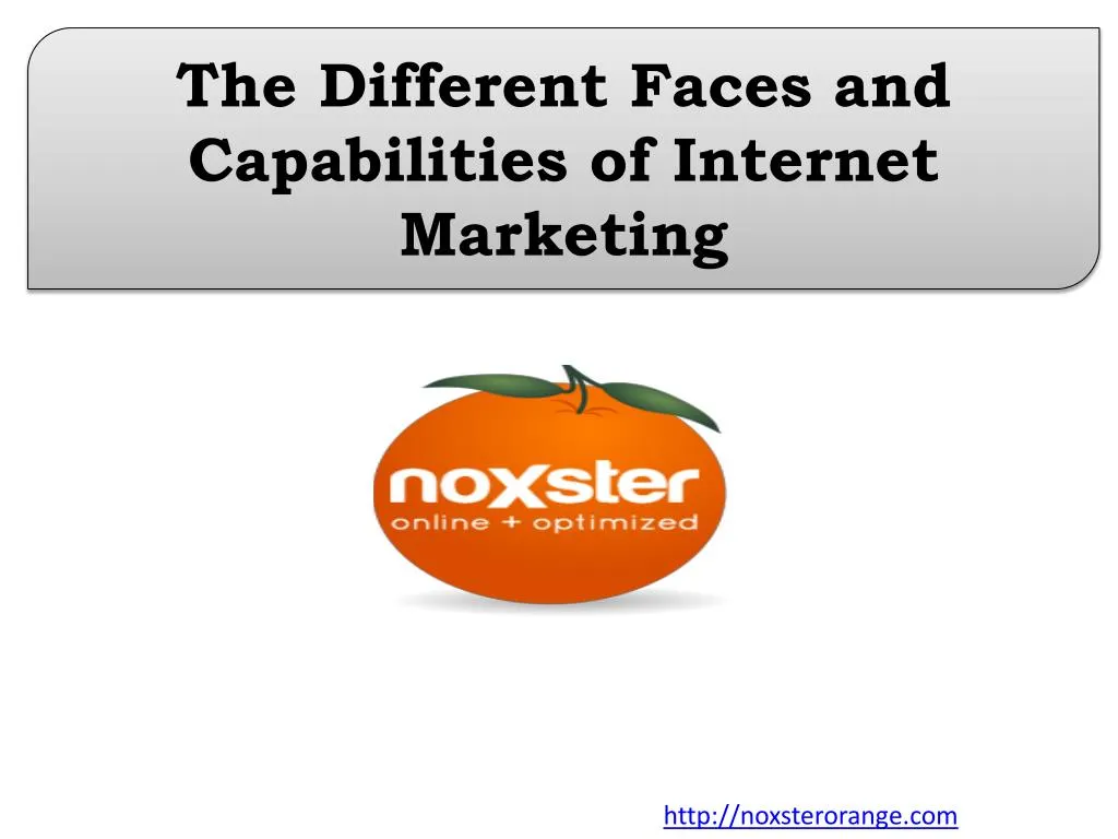 the different faces and capabilities of internet marketing