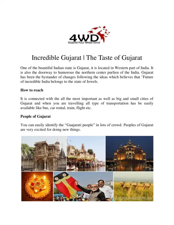 The Real Taste of Gujarat