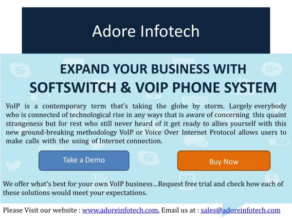 Expand your business with Softswitch & VoIP Phone System