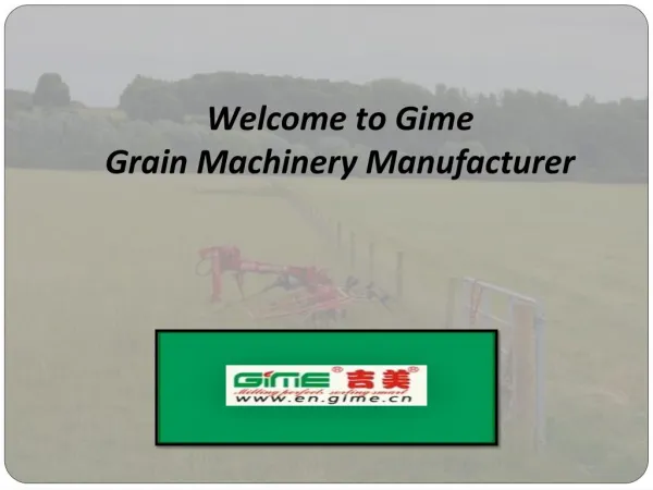Comprehensive Range of Agricultural Machinery
