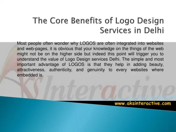The Core Benefits of Logo Design Services in Delhi