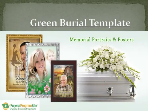 Green Burial Template By FuneralProgramSite