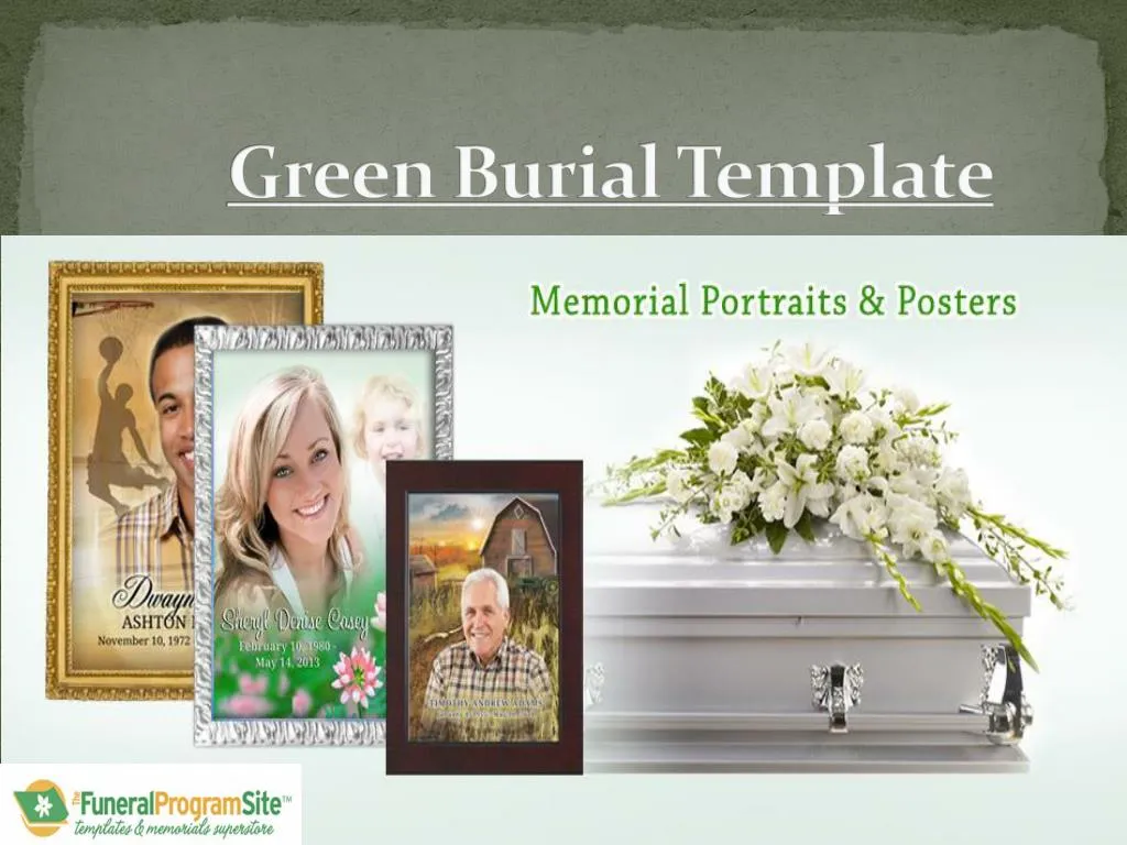 green burial template