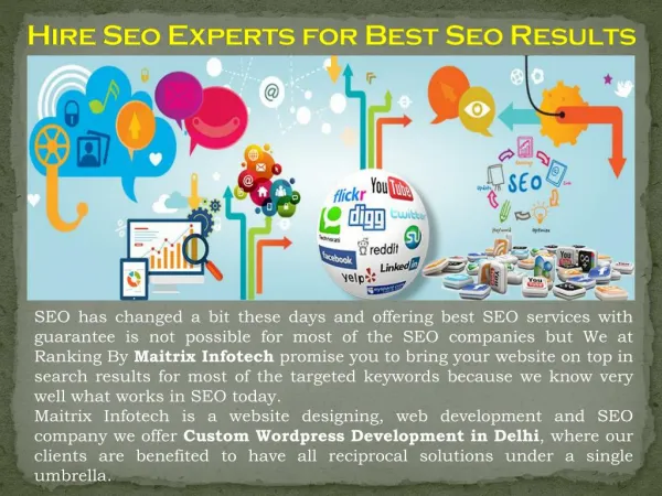 Hire Seo Experts for Best Results | Maitrix Infotech