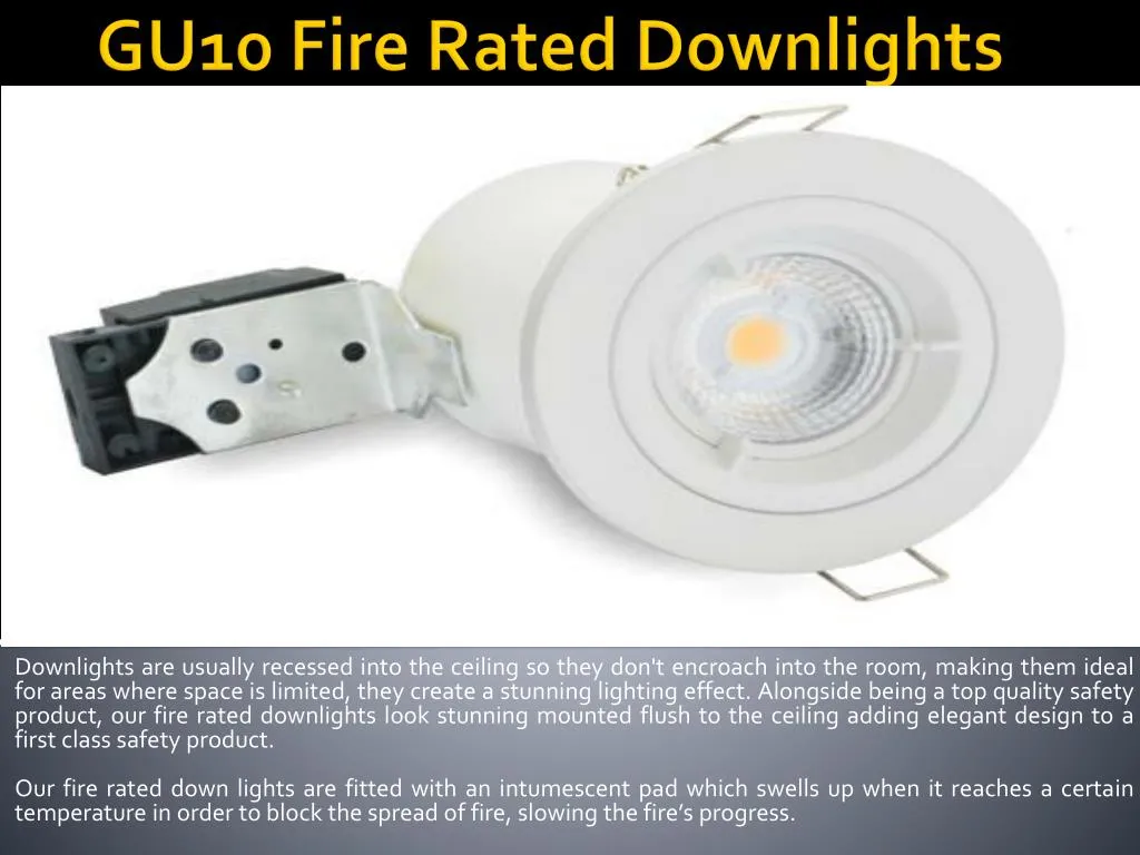 gu10 fire rated downlights