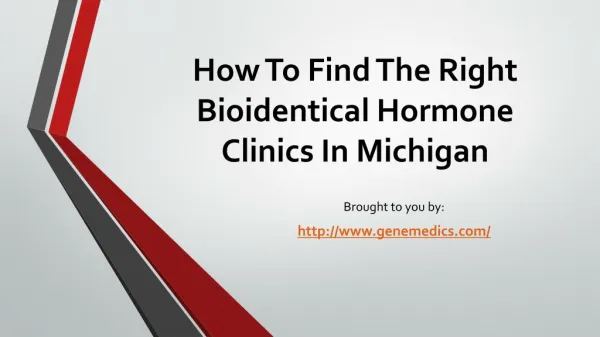 How To Find The Right Bioidentical Hormone Clinics In Michigan
