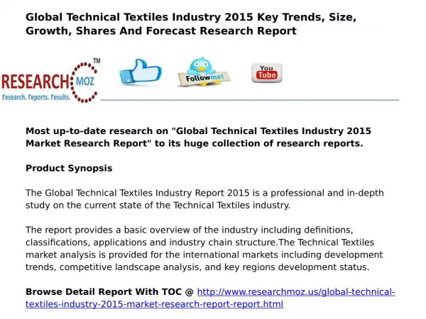 Global Technical Textiles Industry 2015 Market Research Report