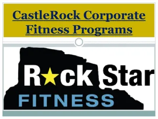 CastleRock Corporate Fitness Programs - slide 1