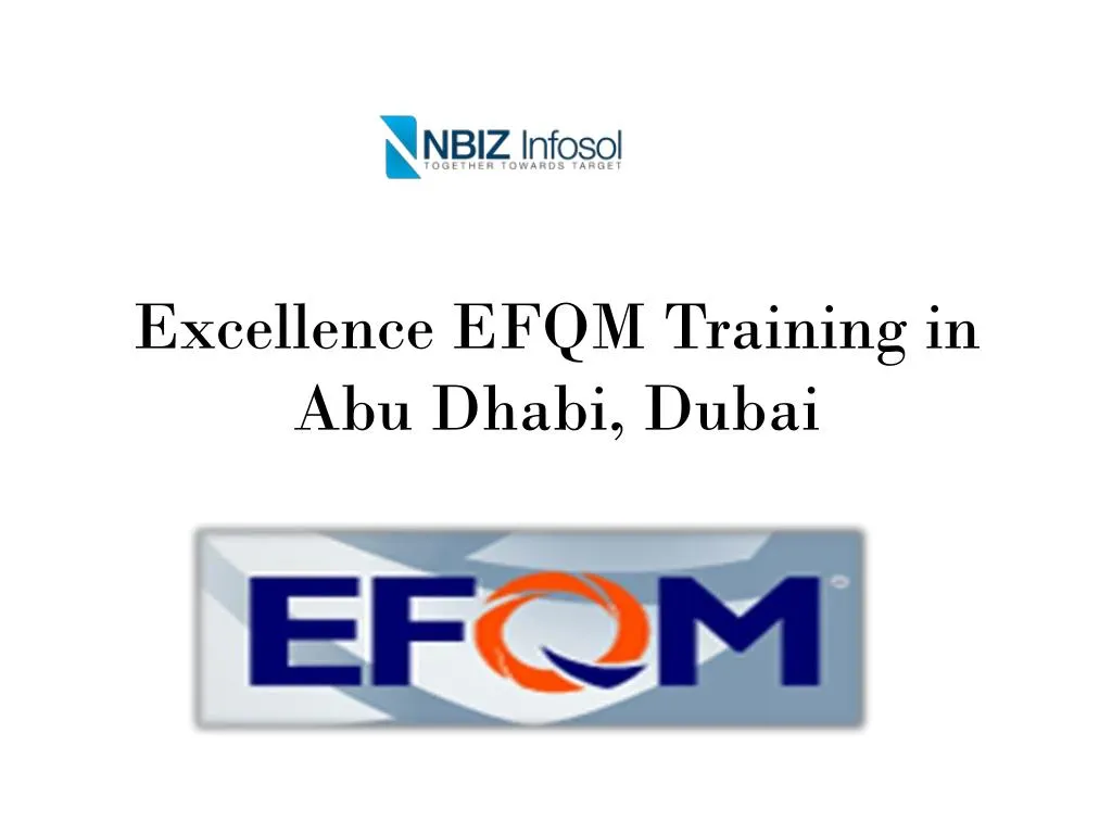 excellence efqm training in abu dhabi dubai