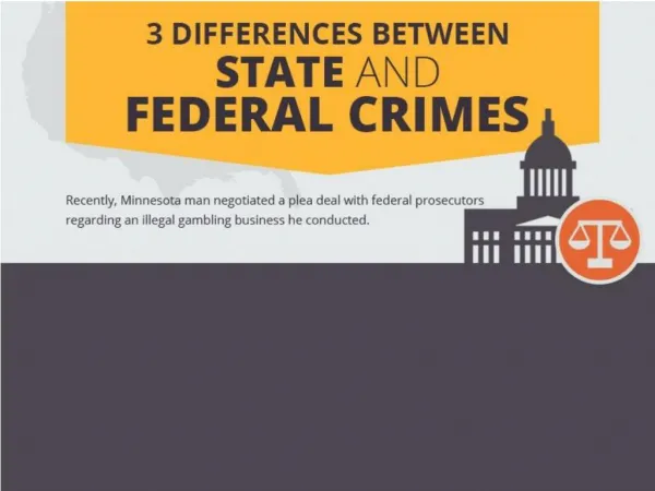 Differences Between State and Federal Crimes