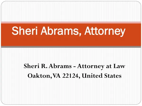 Sheri Abrams Attorney