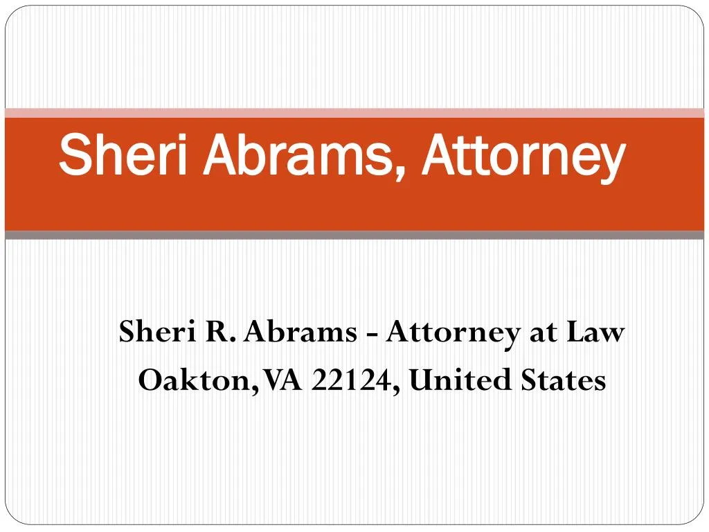 sheri abrams attorney