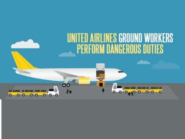 United Airlines Ground Workers Perform Danger Duties