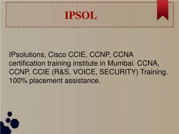 Best Hardware and Networking Training Institute in Mumbai