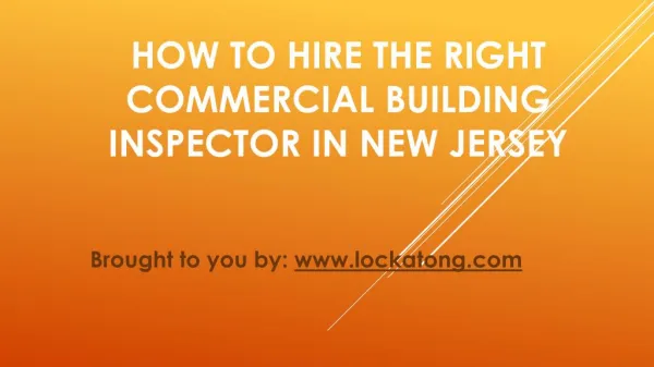 How To Hire The Right Commercial Building Inspector In New Jersey