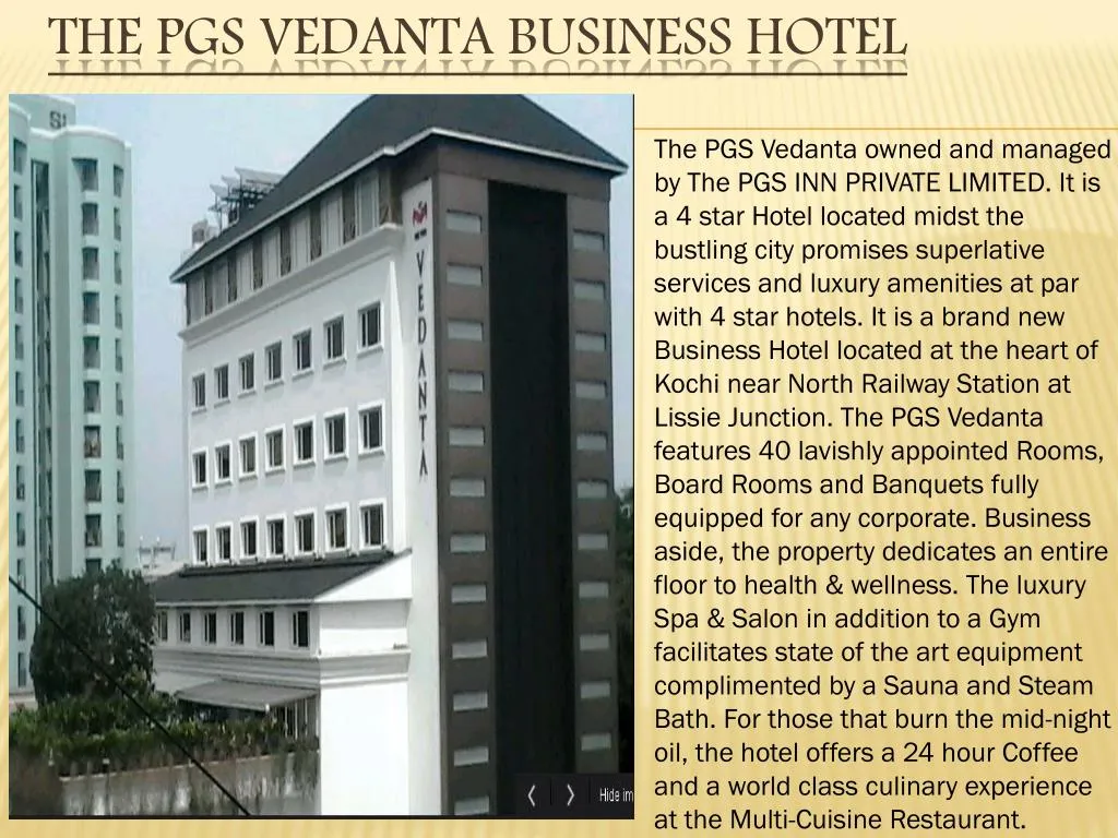 the pgs vedanta business hotel