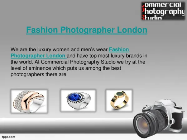 Fashion Photographer London & Commercial Photography