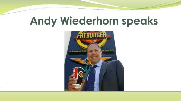 Andy Wiederhorn speaks