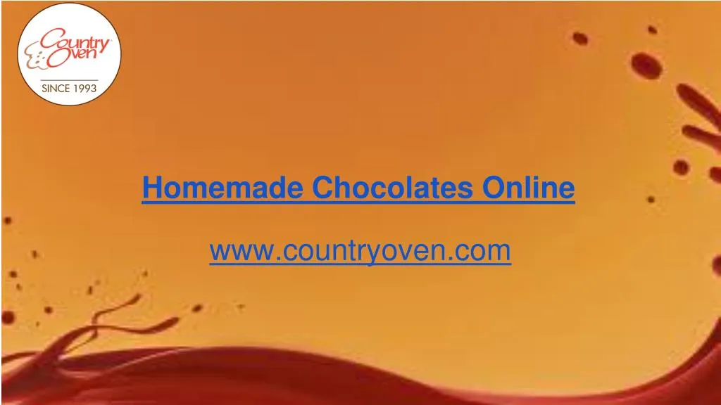 homemade chocolates online
