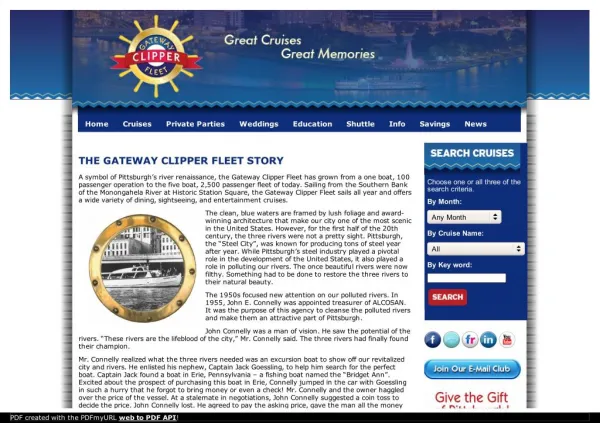 The Gateway Clipper Fleet Story