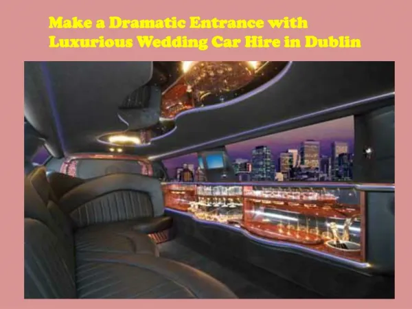Dramatic Entrance with Luxurious Wedding Car