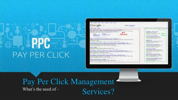 What’s the need of Pay per Click Management Services?