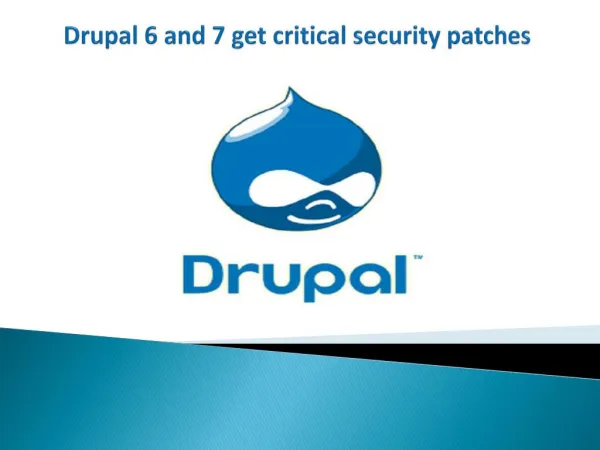 Update for Drupal web development company