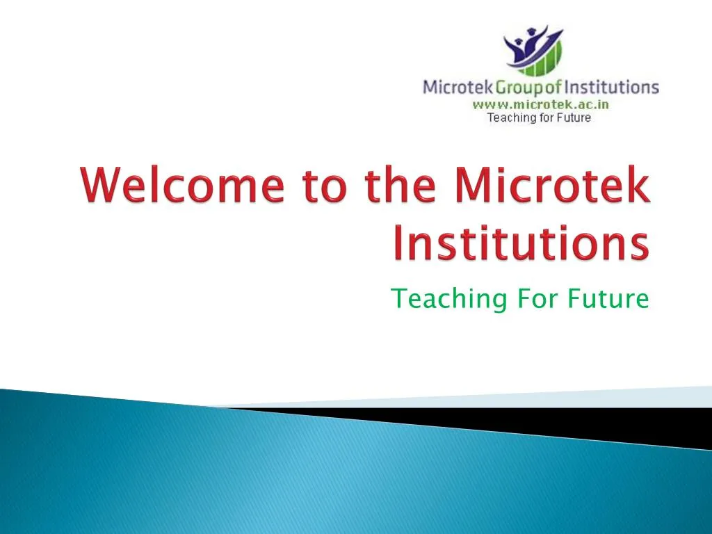 welcome to the microtek institutions