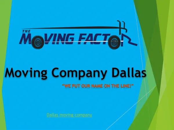 Moving company dallas