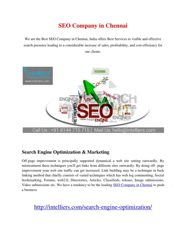 SEO Company in Chennai